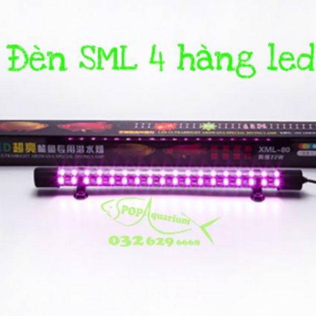 Đèn LED 85% XML 4 HÀNG BÓNG CHO CÁ RỒNG