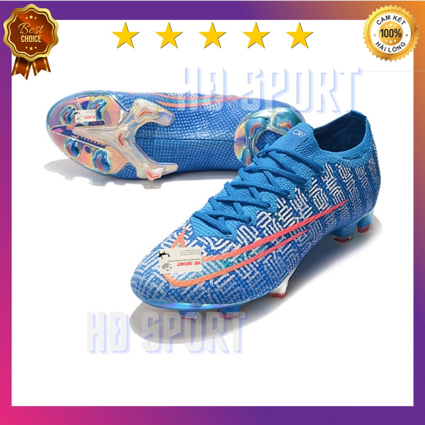 [Tặng Túi Rút,Tất,Vớ Cao Cấp] Giày Đá Bóng, Giày Đá Banh Sân Cỏ Tự Nhiên Mercurial Vapor 13 Elite FG King of Boot