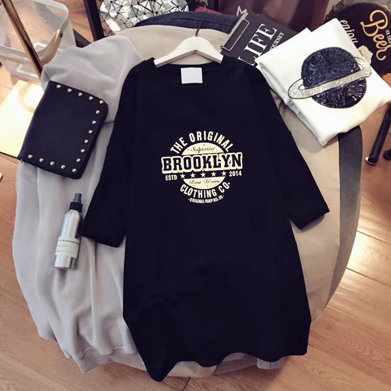 FASHMILY Áo thun tay ngắn dáng rộng thời trang mùa hè mới trẻ trung dành cho nữ