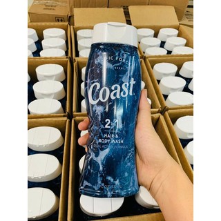 SỮA TẮM COAST HAIR & BODY DUAL ACTION FORMULA 2 IN 1 – MẪU MỚI 2020