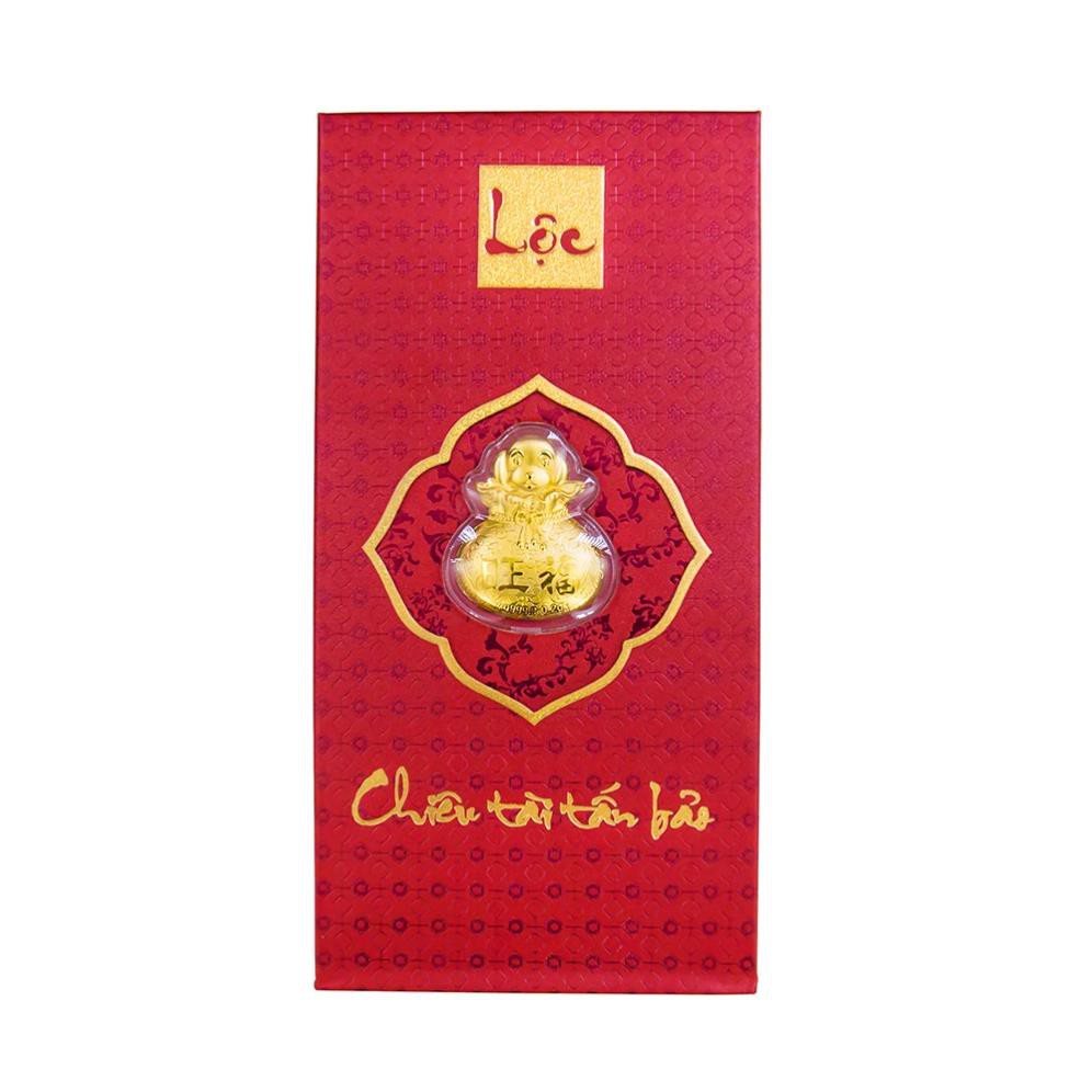 Túi Tiền Phỉ Thuý Vàng Chiêu Tài Tấn Lộc
