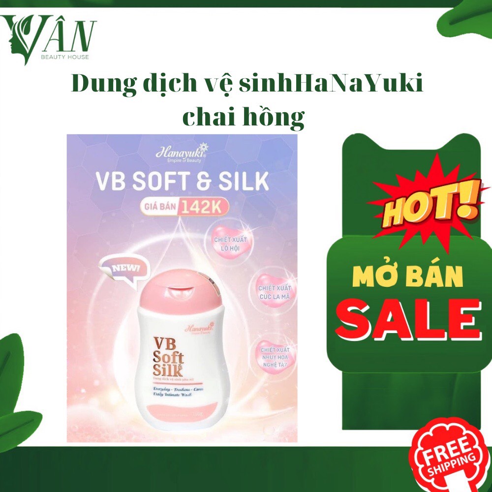 [CHÍNH HÃNG] Dung Dịch Vệ Sinh Hanayuki Màu Hồng