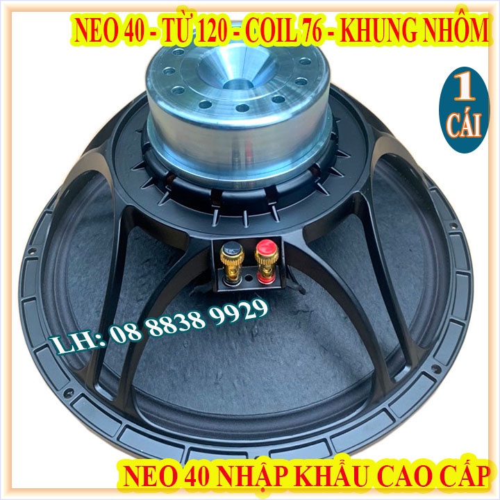 CỦ LOA BASS 40 TỪ NEO KHỐI TRẮNG COIL 76 CAO CẤP CHÍNH HÃNG NHẬP KHẨU - GIÁ 1 CỦ LOA