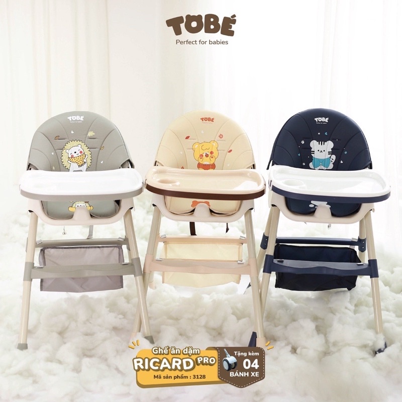 Ghế Ăn Dặm TOBÉ Ricard Pro Cho Bé Từ 6M+