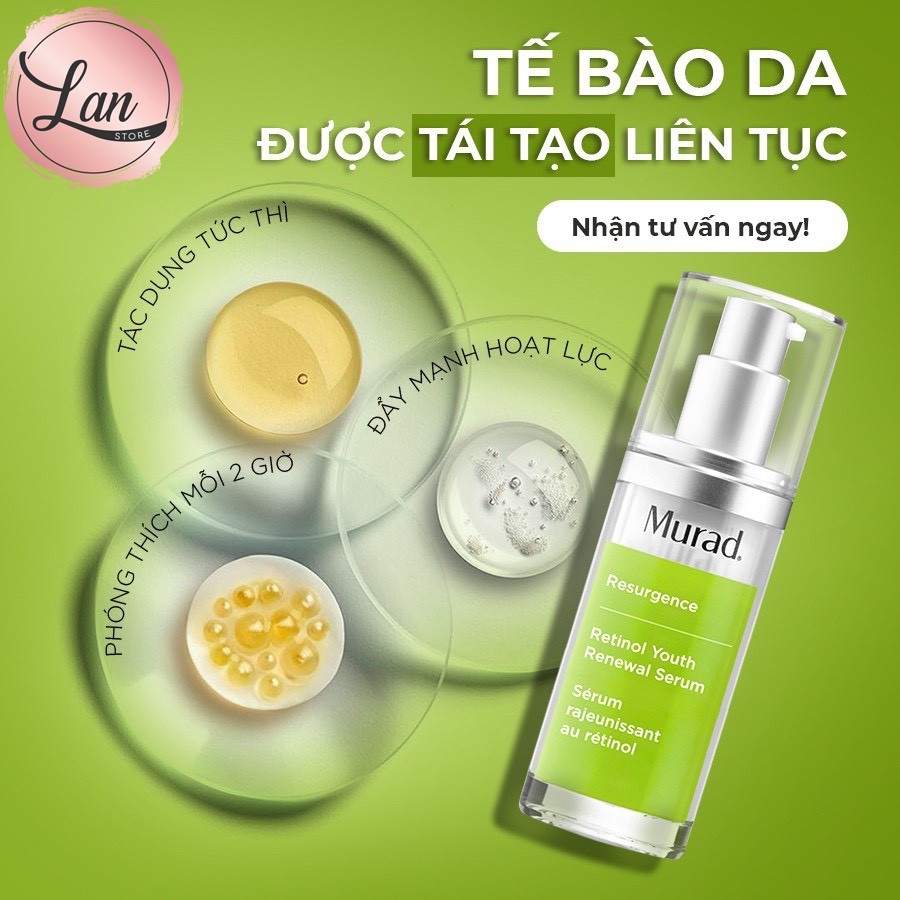 Serum Hồi Sinh, Trẻ Hóa Làn Da Lão Hóa Murad Retinol Youth Renewal Serum 5ml [ Kèm Deal 0Đ]