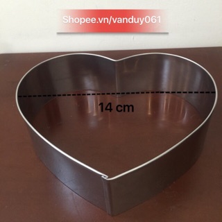 Khuôn ring inox tim 14 cao 6cm
