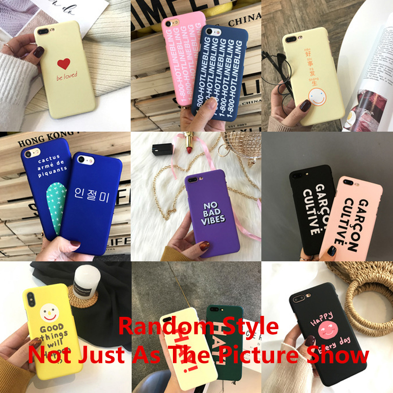 Ốp Điện Thoại Nhựa Cứng Họa Tiết Hoạt Hình Đơn Giản Thời Trang Cho iPhone Xs X 7 8 6 6s 7/8/6/6s Plus Se 2020