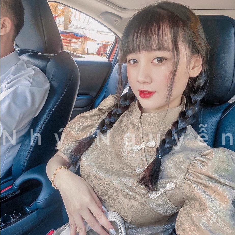 [ HÌNH KHÁCH] GẤM THƯỢNG HẠNG TAY PHỒNG MÀU XÁM GHI