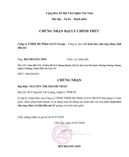 KEM FACE SỮA ONG CHÚA- S.O.N GROUP