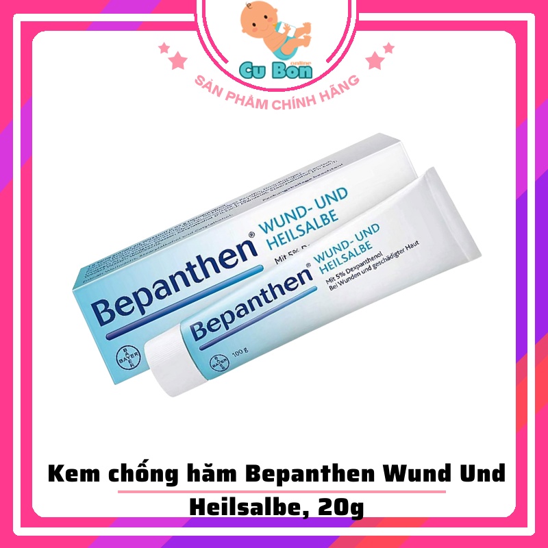 Kem chống hăm cho bé Bepanthen Wund-Und Heilsalbe 20g từ sơ sinh Giúp da tăng sức đề kháng chống lại hiện tượng hăm