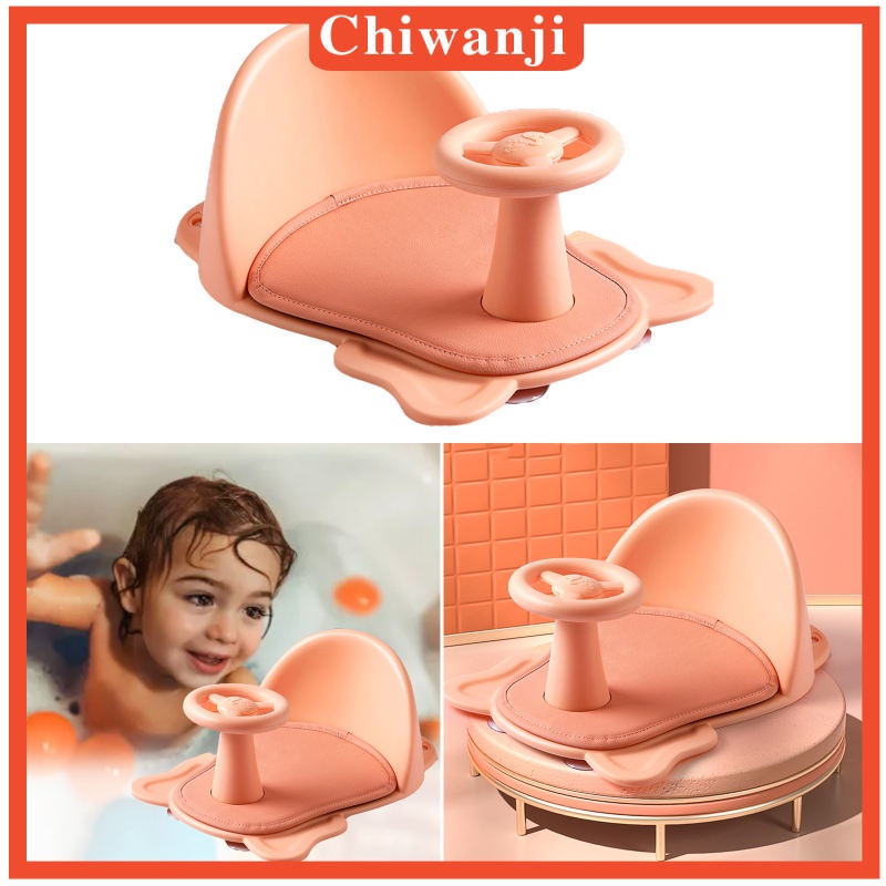 Đệm Ngồi Bồn Tắm Có Cốc Hút Chống Trượt Cho Bé Sơ Sinh 6-12 Tháng Tuổi