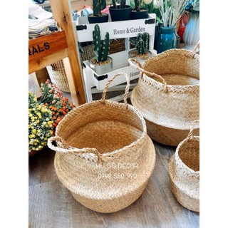 SALE SET 2 GIỎ CÓI TRỒNG CÂY DECOR SIZE D30 cm