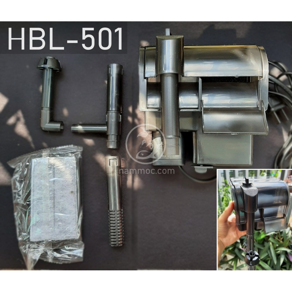 Lọc Thác SUNSUN HBL-402 | HBL-403 | HBL-501 - Máy lọc thác mini cho bể cá cảnh, thuỷ sinh nhỏ để bàn