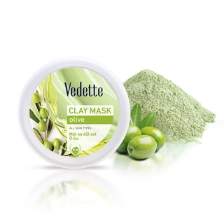 Mặt nạ đất sét Olive Vedette sạch sâu dịu nhẹ – Clay Mask Olive 145g (dạng hũ)