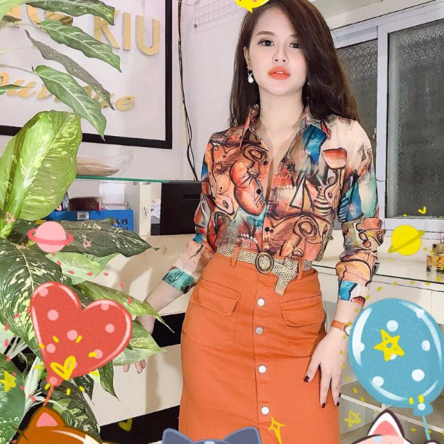 Áo sơ mi lụa xuất nhật