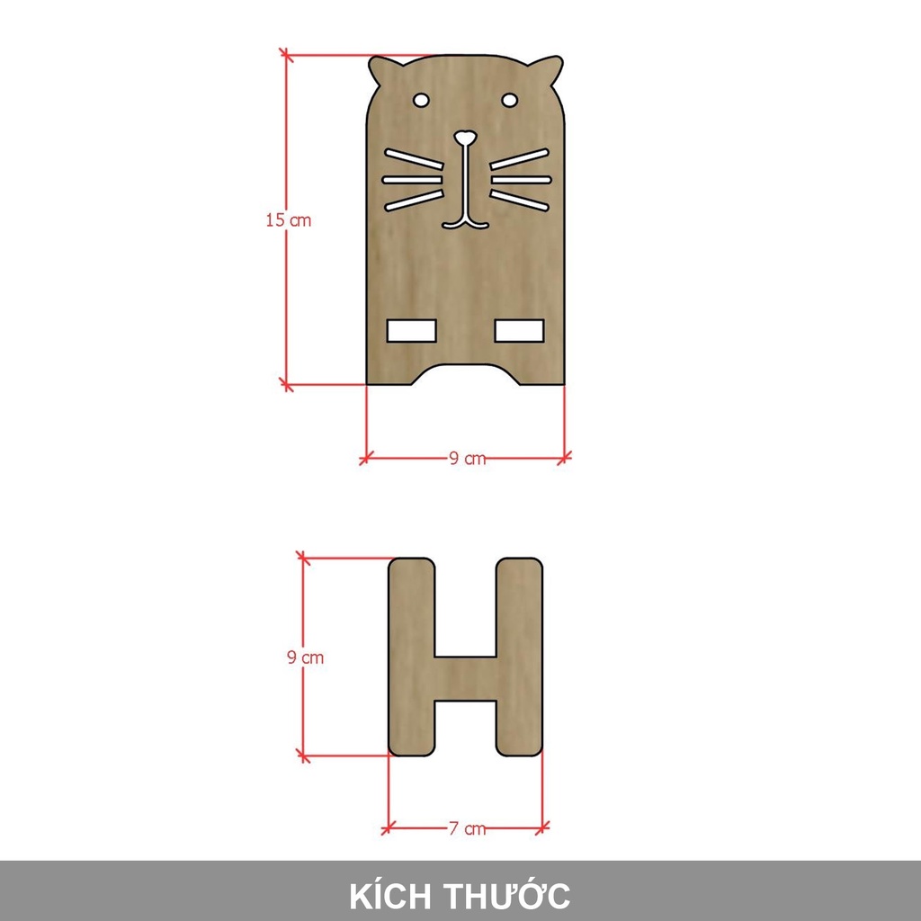 Giá Để Điện Thoại,Làm Đồ Chơi,Quà Tặng Gỗ MDF Chắc Chắn,Dễ Thương BENRI SHOP