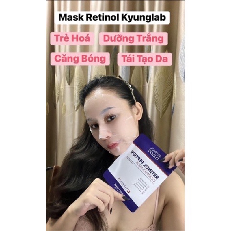 Mặt nạ dưỡng sáng và trẻ hoá da Kyung Lab Retinol peptide complex mask