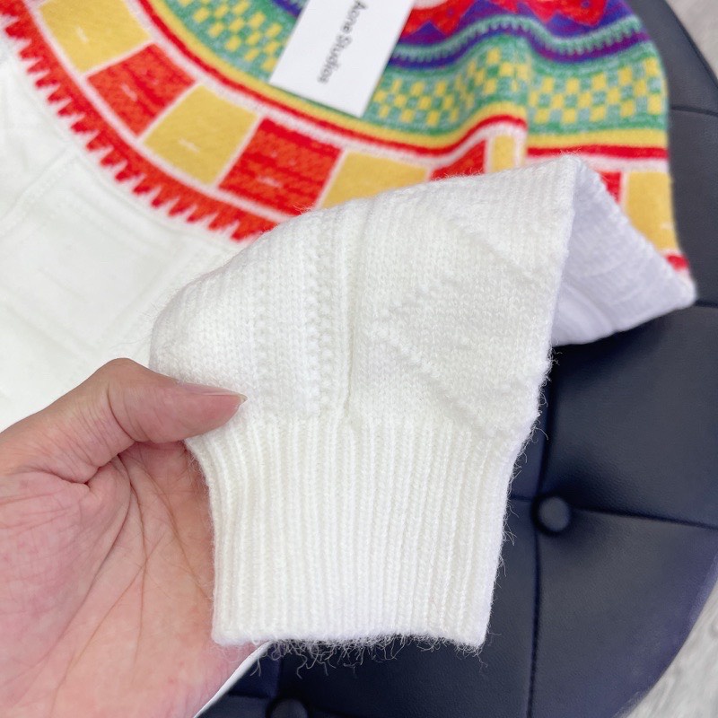 Áo Sweater Acne Studios Pattern-Embroidered Wool Jumper Knit Wear
