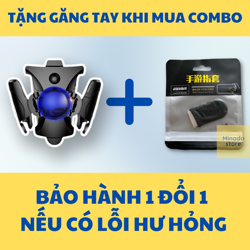 Nút bắn pubg Auto tap FULL 50 lần/giây bắn siêu nhanh chơi game Free Fire, ROS, Call of Duty, FPS Minado store