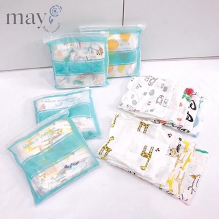 Set 10 cái khăn sữa sợi tre ADEN cho bé