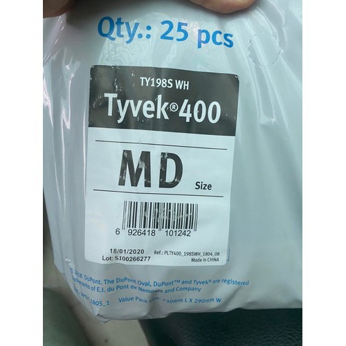 QUẦN ÁO PHÒNG DỊCH, Chống hóa chất DUPONT TYVEK - 400