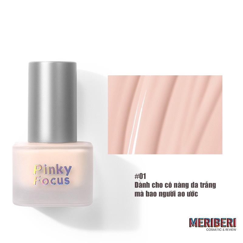 Kem nền Pinky Focus kết cấu đặc che khuyết điểm duy trì độ ẩm, lớp mỏng nhẹ, không nặng mặt | BigBuy360 - bigbuy360.vn