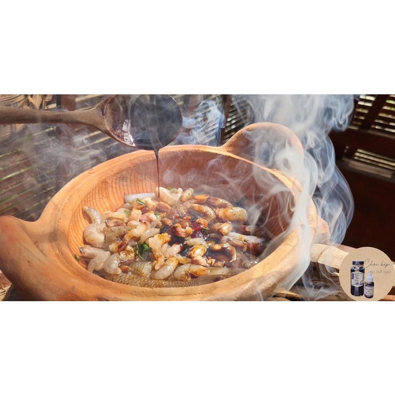 Nước Màu Dừa Chụm Củi Chái Bếp 100% nước dừa tươi đun bếp củi liên tục 12h - tạo màu hấp dẫn, thơm ngon cho món ăn