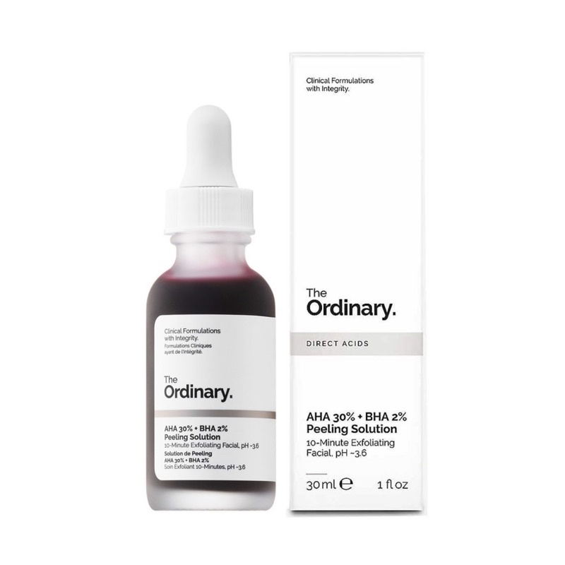 Tẩy tế bào chết hoá học AHA 30% + BHA 2% THE ORDINARY [BILL SEPHORA US]