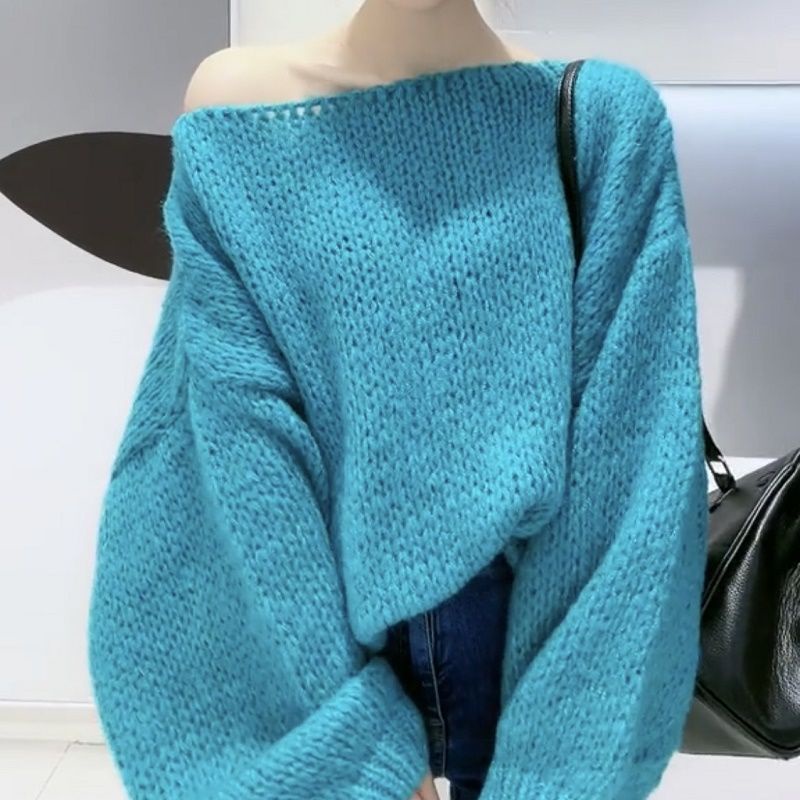 Áo Len Cổ Tròn Thiết Kế Mới Thời Trang Mùa Xuân Thu Theo Phong Cách Nhật Bản