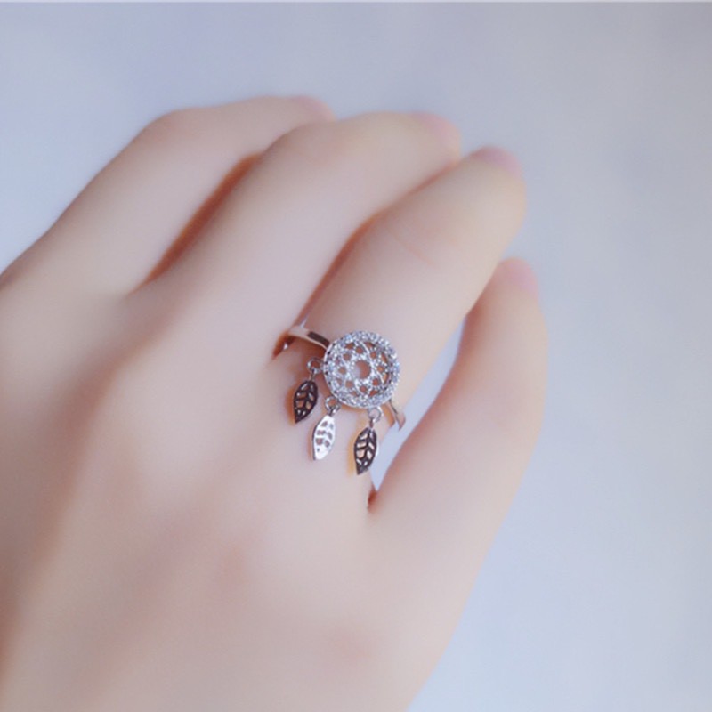 Nhẫn bạc 925 Dream Catcherr xinh xắn lạ mắt thu hút Dế Bạc - N4958