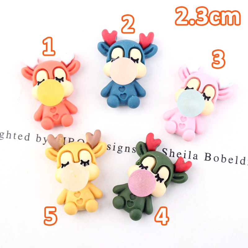 Mô Hình Hươu Thổi Bóng Trang Trí Ốp Điện Thoại / Mô Hình / Gắn Dép Handmade