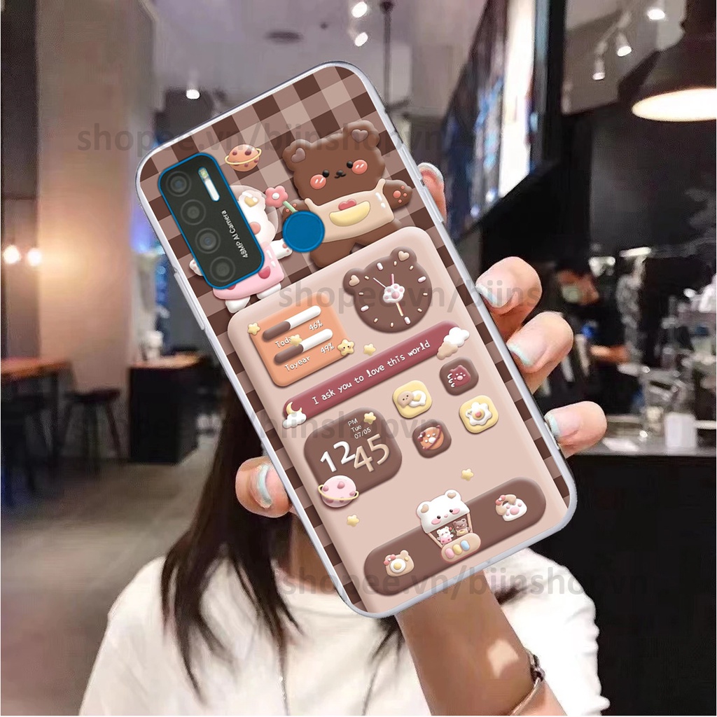 Ốp Vsmart Star 5 / Joy 4 / Live 4 in hình gấu chocolate kẹo ngọt siêu đẹp siêu xinh