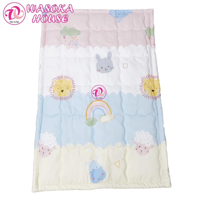 Nệm chống thấm cho bé kích thước 80x118cm, chất vải Tencel cao cấp mềm mịn mát, nhiều họa tiết đáng yêu