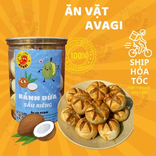 Bánh dừa sầu riêng đồ ăn vặt AVAGI vừa ngon vừa rẻ
