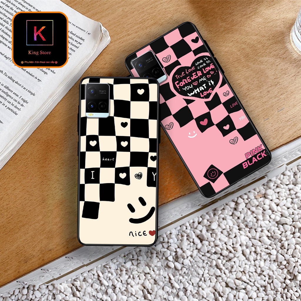 Ốp lưng Vivo Y21 - Vivo Y21s - Vivo Y33s - Ốp in hình họa tiết caro bền, đẹp