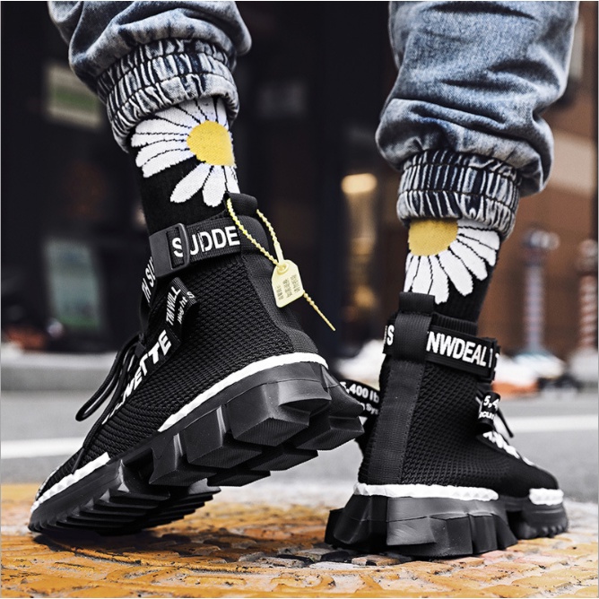 Giày sneaker nam cổ cao hàng cao cấp xả kho