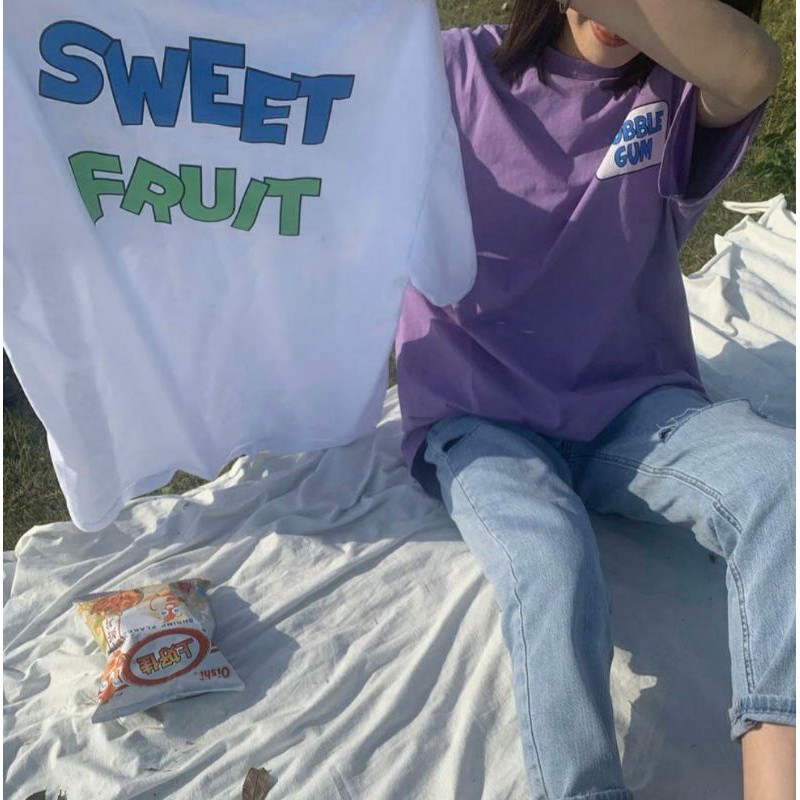 Áo Thun Tay lỡ Unisex BUBBLE GUM