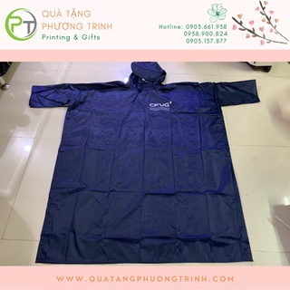 Áo mưa cánh dơi vải dù cao cấp in logo