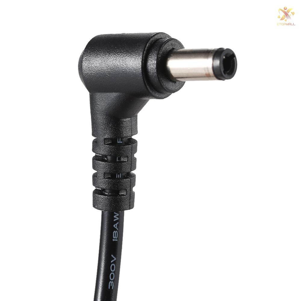 E&T D-Tap 2 Pin Male Connector to DC 5.5 * 2.5mm Plug Power Cord Cable for BMCC BMPC DSLR Rig Power