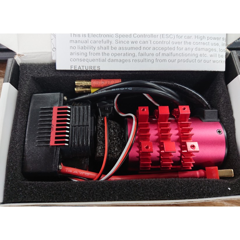 Combo ESC 60A/80A + 3660 brushless  2600KV mô tơ không chổi than Surpass hobby