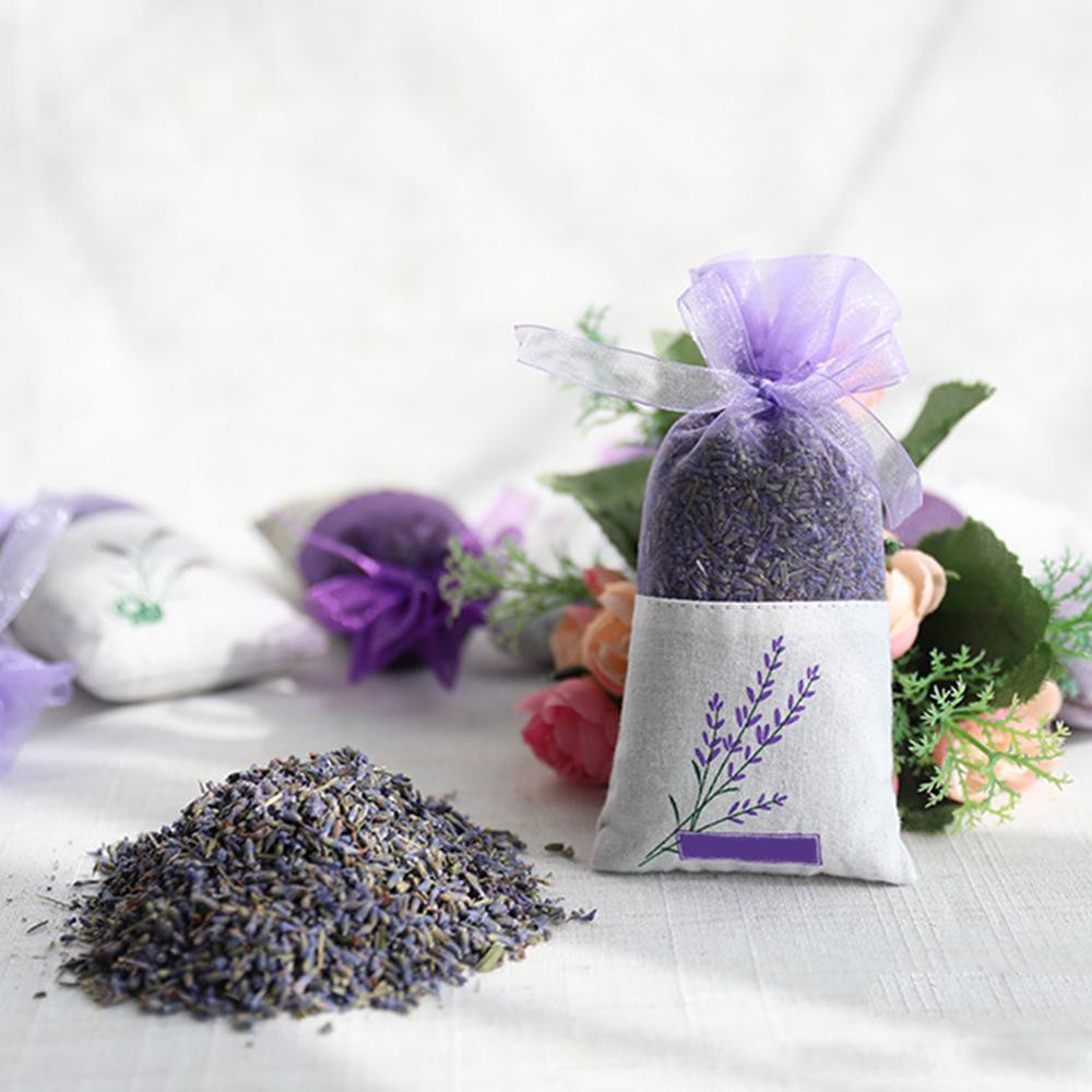 Túi gói nụ hoa khô oải hương lavender tự nhiên treo xe ô tô, tủ quần áo