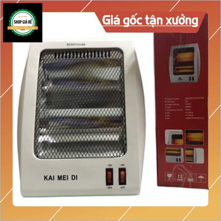 Đèn sưởi Kaimeidi 2 bóng siêu rẻ siêu tiết kiệm điện