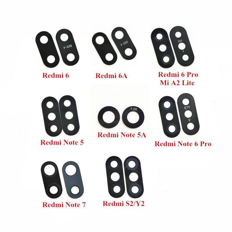 1 Ống Kính camera Sau Cho xiaomi mi 8 9 SE Lite F1 Redmi 6 6A Pro note 5 5A 7 S2