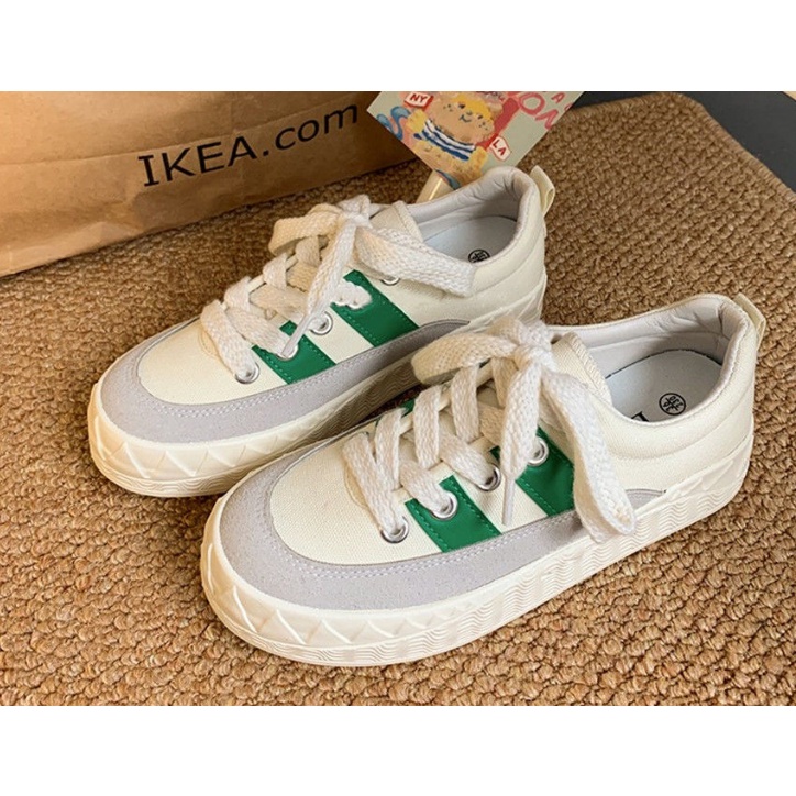 Giày thể thao vải canvas phong cách Hàn Quốc thời trang dành cho nữ