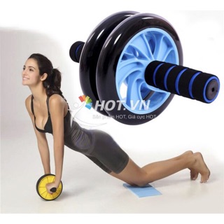 Con lăn tập bụng AB Wheel tặng kèm thảm quỳ gối