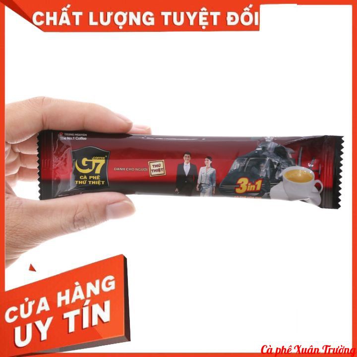 Cà phê sữa hòa tan G7 3in1 - Bịch 100 sticks 16gr (Zin Nguyên Tem)