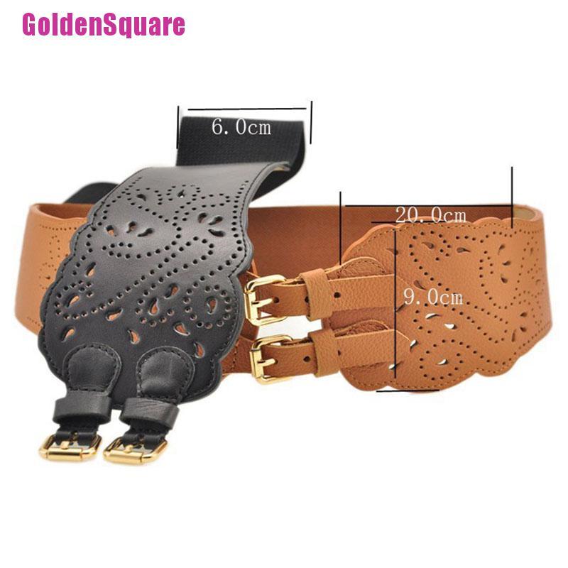 Thắt Lưng Bản Rộng Co Giãn Hai Khóa Cài Thời Trang Cho Nữ