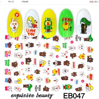 Sticker dán móng hoạt hình đáng yêu