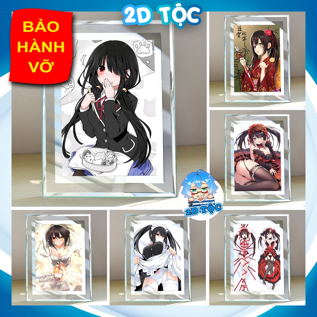 Khung kính để bàn Tokisaki Kurumi (2) Anime Manga Light Novel Date A Live  by 2D Tộc Shop
