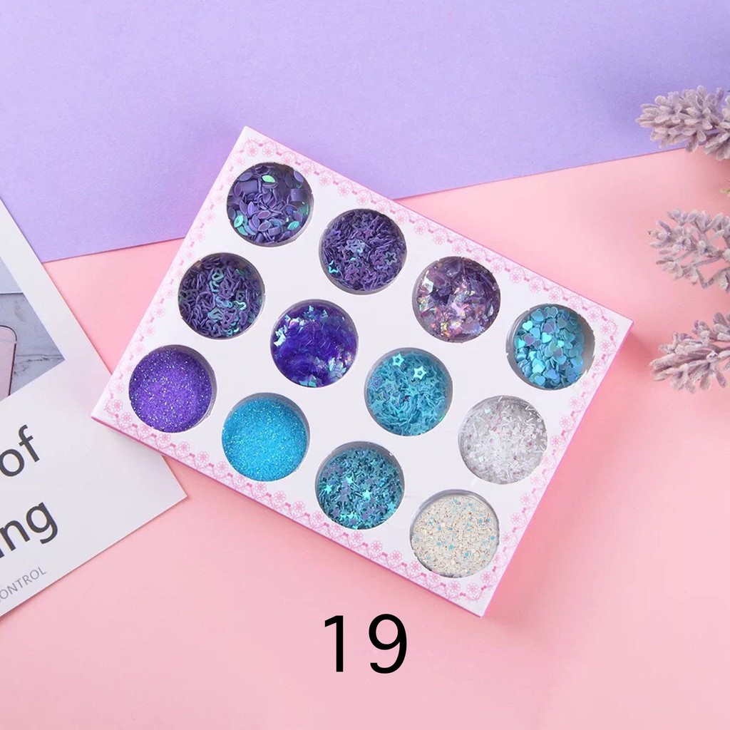 Nhũ mắt Glitter kim tuyến trang điểm Make up Phong cách Ullzang - Hoặc trang trí móng tay Nail